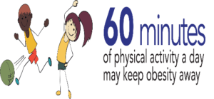 Graphic 60 minutes of physical activity a day may keep obesity away